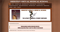 Desktop Screenshot of imhotepvirtualmedsch.com